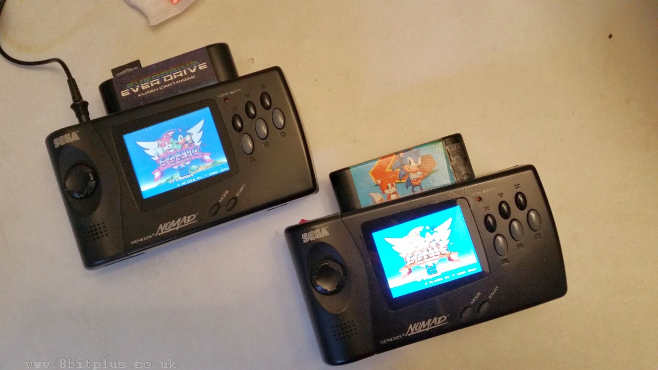 Sega Game Gear TFT Console LCD Backlit Backlight Sonic Themed 